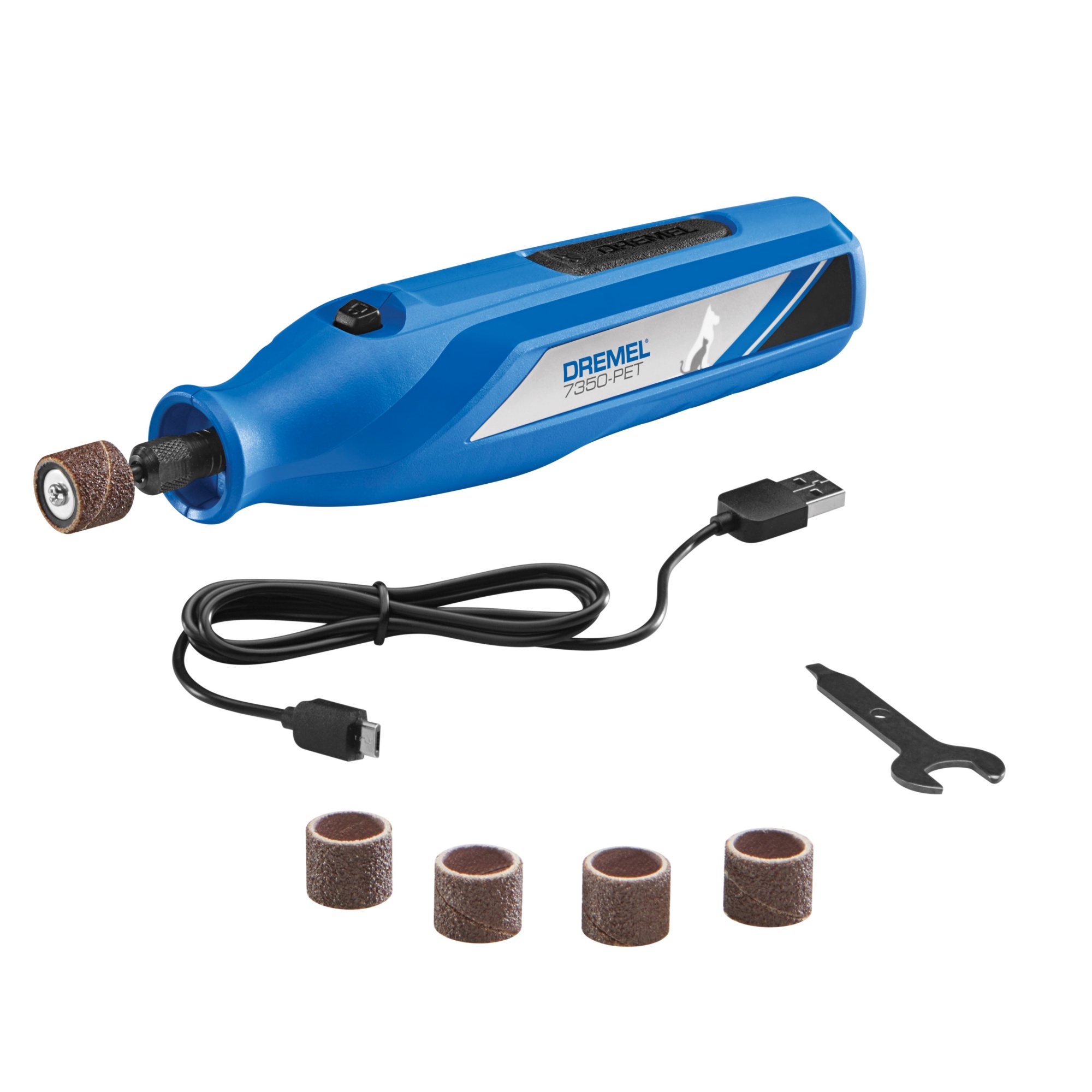 Dremel Pet Grooming Cordless Rotary Tool Kit — 4V, Single Speed, Lightweight, 30% More Runtime, Model# 7350-PET